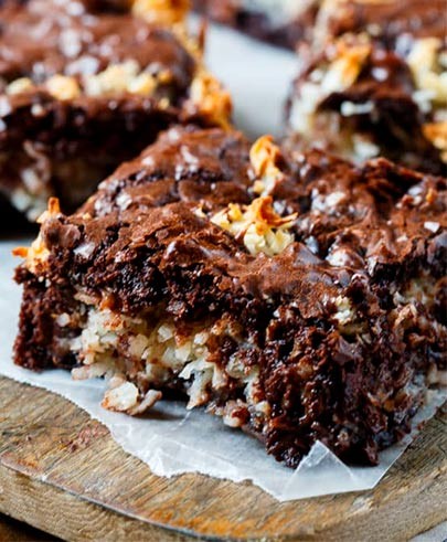 Spiced Coconut Brownie